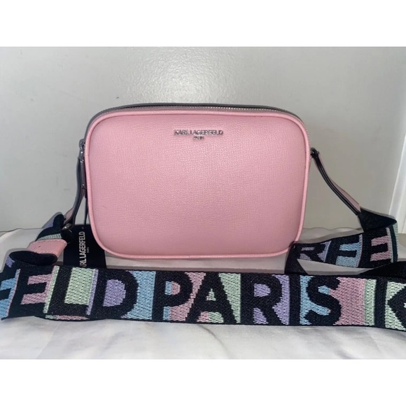 Karl Lagerfeld Bags New Nwt Karl Lagerfeld Maybelle Camera Crossbody Logo Strap Bag Pink